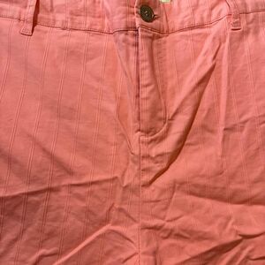 Caribbean Joe coral color scallop edge shorts size 16 Caribbean Joe